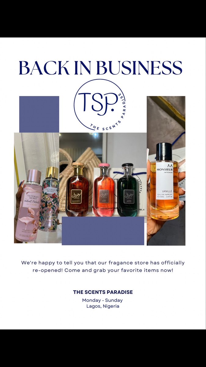 honeyydrop_x's tweet photo. Hi
I sell nice, affordable and quality perfumes and everything fragrance related. You can check out my business page @TSP_Perfumes and also on Instagram. I also give good perfume recommendations Please patronize me 🙏 https://t.co/XX6joZoyPp