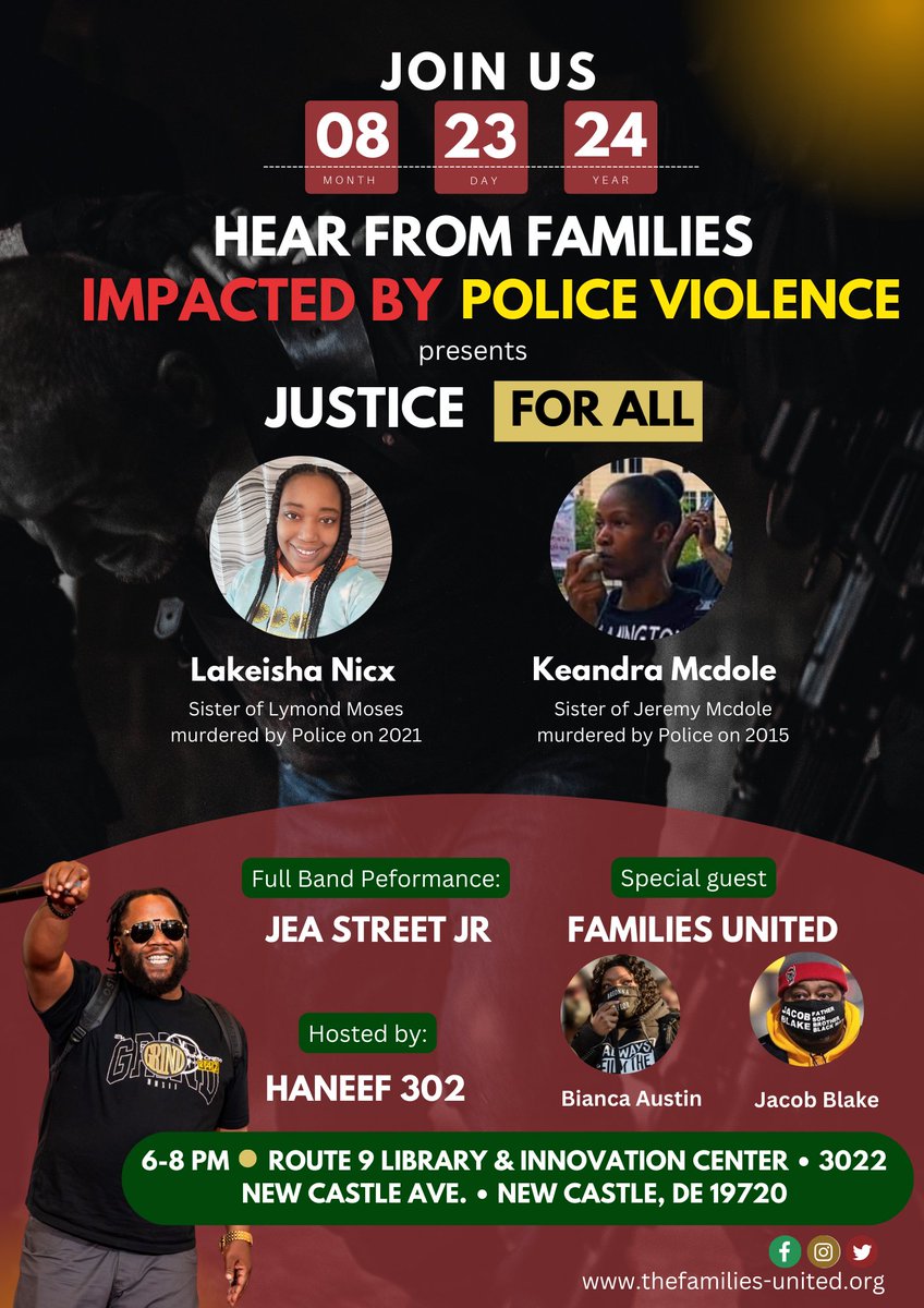 FamUnitedapb's tweet photo. FRIDAY, AUGUST 23 • 6-8 PM •
New Location!!!!!!!!!!
New Location!!!!!!!!!!
ROUTE 9 LIBRARY &amp; INNOVATION CENTER • 3022 NEW CASTLE AVE. • NEW CASTLE, DE 19720 https://t.co/Wn38gBJDvo