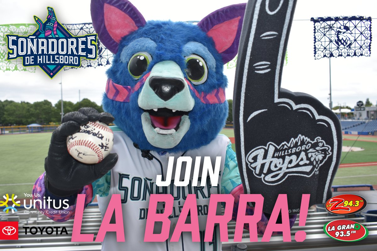 ¡Únete a LA BARRA de los Soñadores este 31 de Agosto!   Disfruta música en vivo 🎶 y un show de drones despues del juego🚁⚾️ para recibir una experiencia VIP💎: 
<a href="/HillsboroHops/">Hillsboro Hops</a> 
<a href="/UnitusCCU/">Unitus Community Credit Union</a> 
<a href="/Toyota/">Toyota USA</a>  

¡No te lo pierdas!  

TICKETS:milb.com/hillsboro/tick……