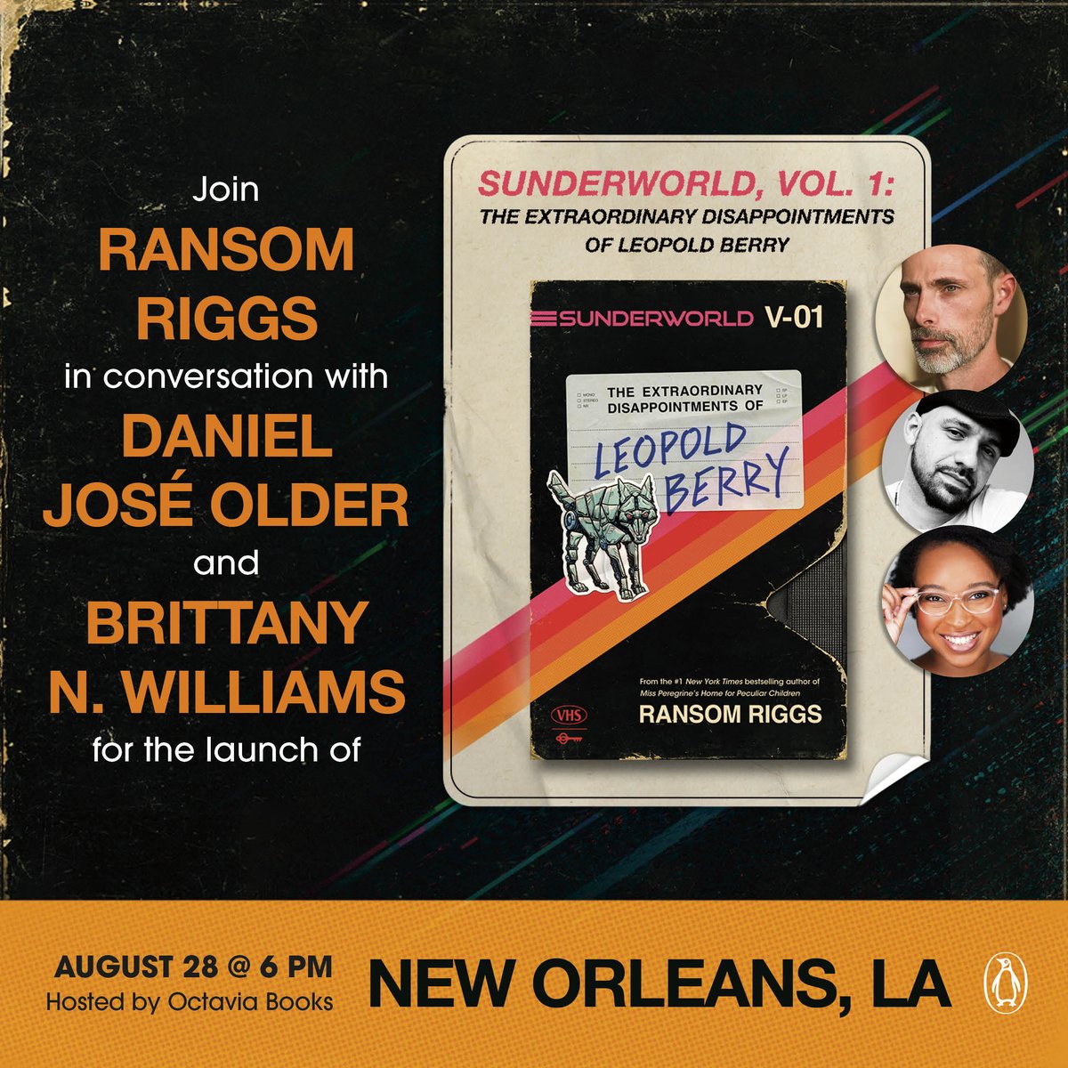 Octavia Books (@octaviabooks) on Twitter photo We are so looking forward to the return visit of Ransom Riggs on Wed. 8-28-24 at 6pm when he appears in conversation with <a href="/djolder/">Daniel José Older</a> & <a href="/BrittanyActs/">Brittany N. Williams</a> for the launch of SUNDERWORLD. Ticket includes signed copy, special gift from Ransom and more. octaviabooks.com/event/ransom-r… We are so looking forward to the return visit of Ransom Riggs on Wed. 8-28-24 at 6pm when he appears in conversation with <a href="/djolder/">Daniel José Older</a> & <a href="/BrittanyActs/">Brittany N. Williams</a> for the launch of SUNDERWORLD. Ticket includes signed copy, special gift from Ransom and more. octaviabooks.com/event/ransom-r…