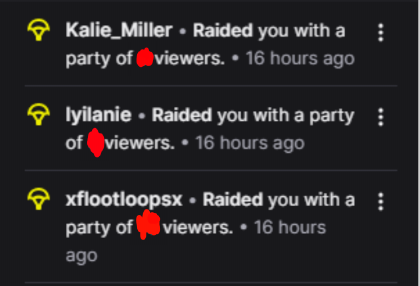 Last night was pretty huge, the raids and overall support was astounding and I really wanna thank those that went out of their way to do so! Shoutout to <a href="/xflootloopsx/">xflootloopsx 🦇 | BunPireWitch VTuber |🦇 (HIATUS)</a>, lyilanie (Twitch) and Kalie_Miller (Twitch), thank you again guys I love you and hope to return the favor!!! 😍