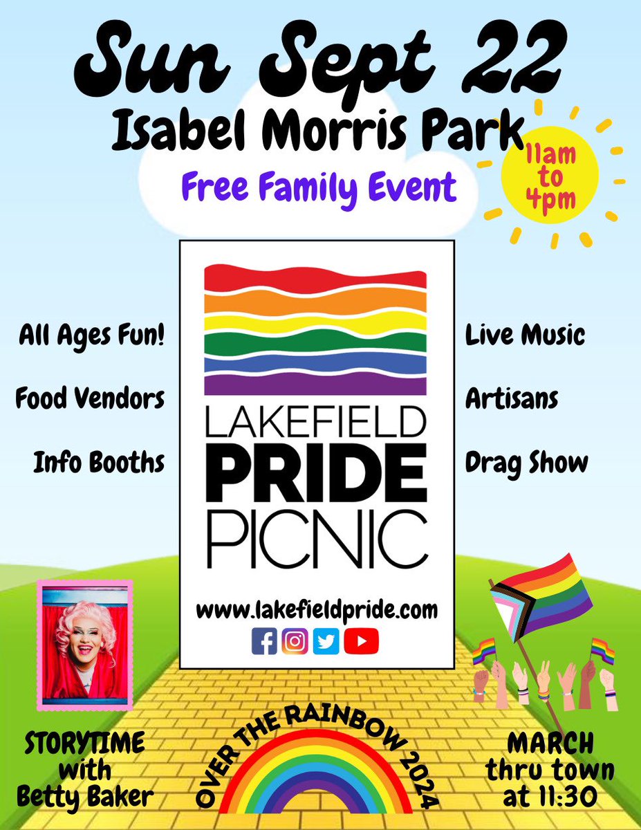 LakefieldPride's tweet photo. Less than a month away! Hope to see everyone in Lakefield. 🏳️‍🌈 https://t.co/8N4i1wA6Go