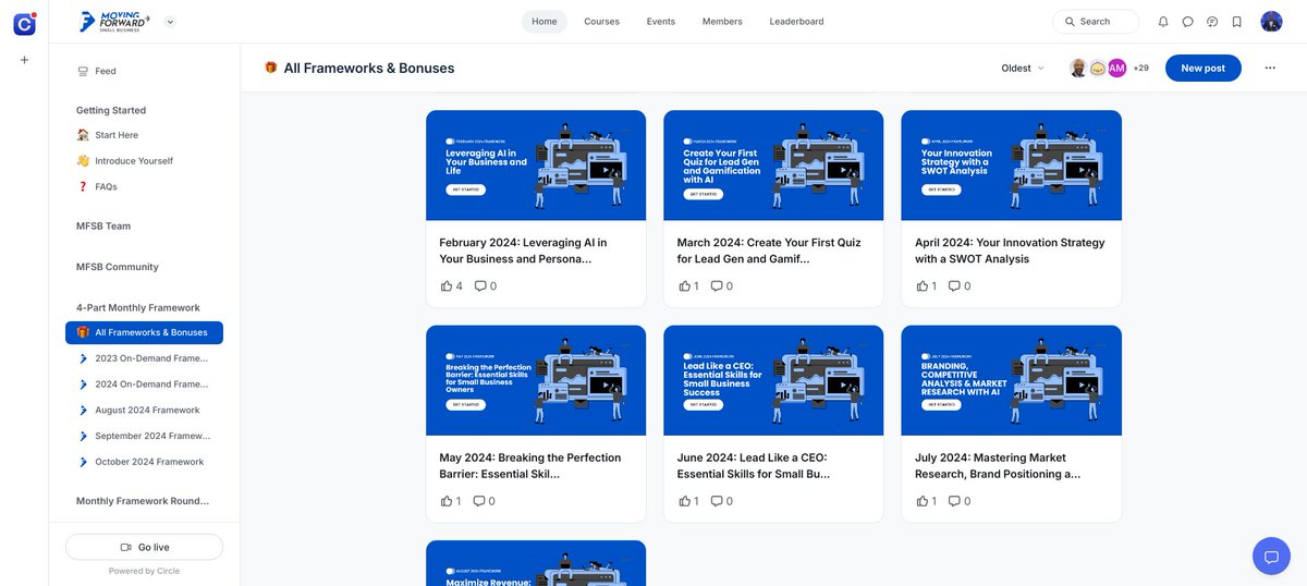 Would you like step-by-step strategy implementation strategies for your business for a one-time investment of $299? Limited time and you can even make a 30% commission.

bit.ly/3Az2mB0?

#businessstrategy #businessgrowth #entrepreneurship #community #mfsbiz