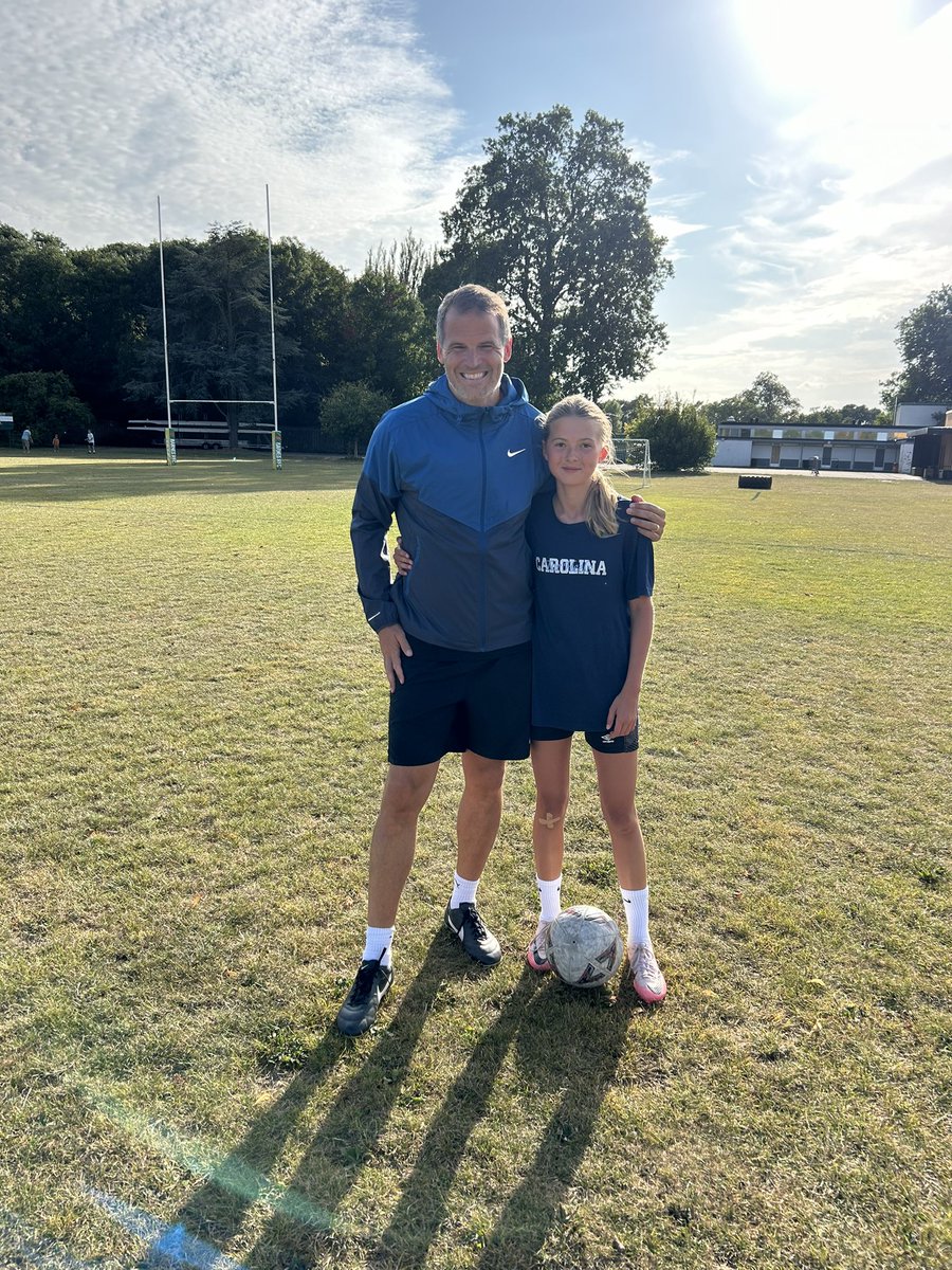 Football, football and more football!⚽️❤️ 

Thank you for the clothes! <a href="/VisionsofaChamp/">Anson Dorrance</a> <a href="/uncwomenssoccer/">UNC Women's Soccer</a> <a href="/HeatherOReilly/">Heather O'Reilly</a>