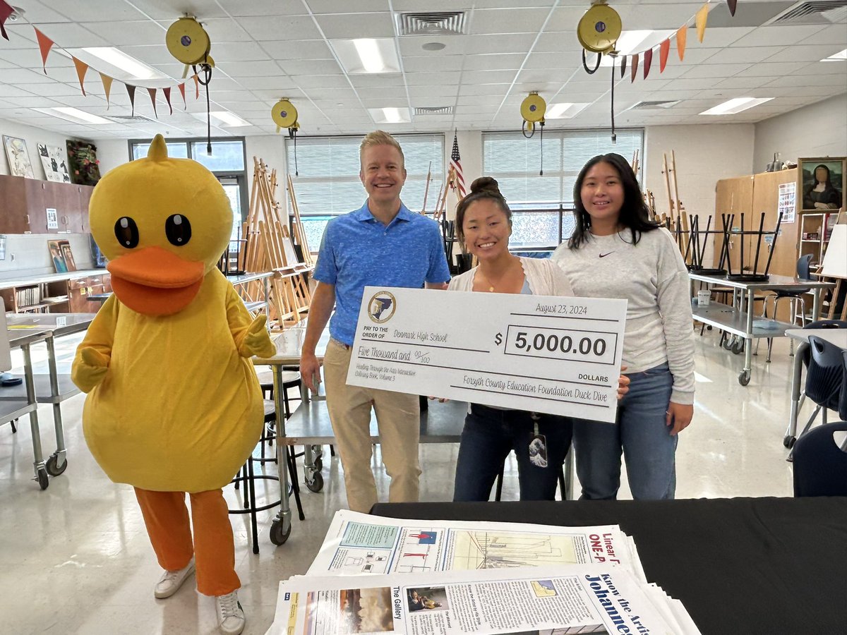 Enjoyed a little FriYay with our wonderful Education Foundation friends…and our pal, Splash! My favorite part of the day…the Brookwood first grader who asked, “Why is your name Mr. Young? You look so old!” :-)