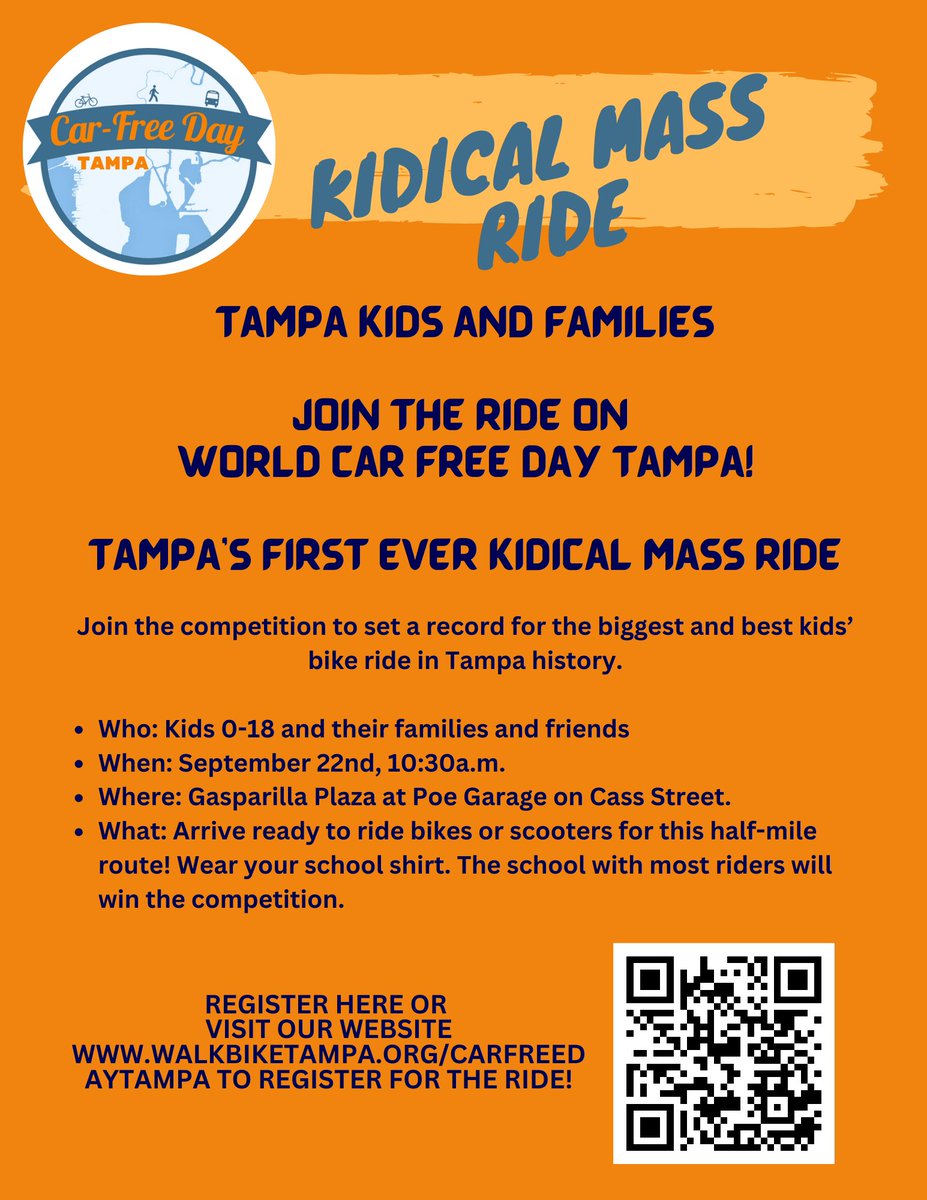 Tampa families, join us for a ride! Sign up here: forms.gle/Gi3G77CqWos8bA…