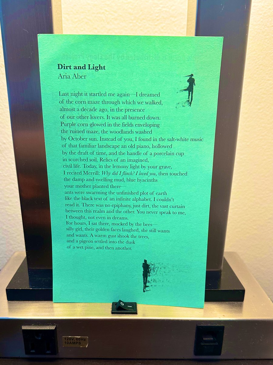 in a jersey shore hotel for my cousin’s wedding &amp; decided to leave a little @AriaAber poem in case the hospitality workers need some beauty this weekend 🌸