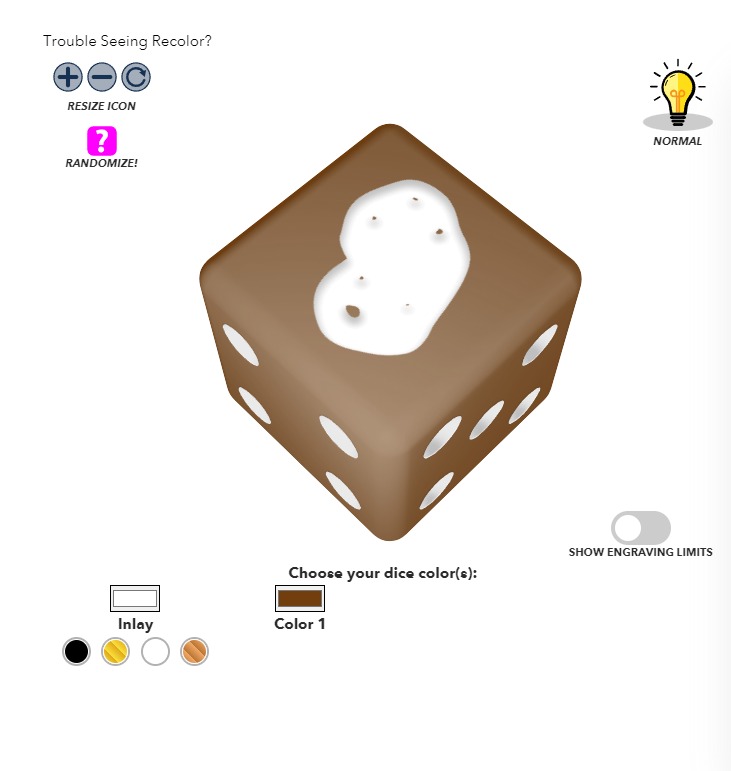 Trying out some designs for the new Team Ireland dice.