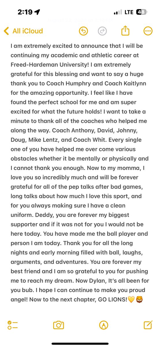 Blessed! Onto the next chapter!💛🦁 <a href="/Coach_ToddH/">Todd Humphry</a>