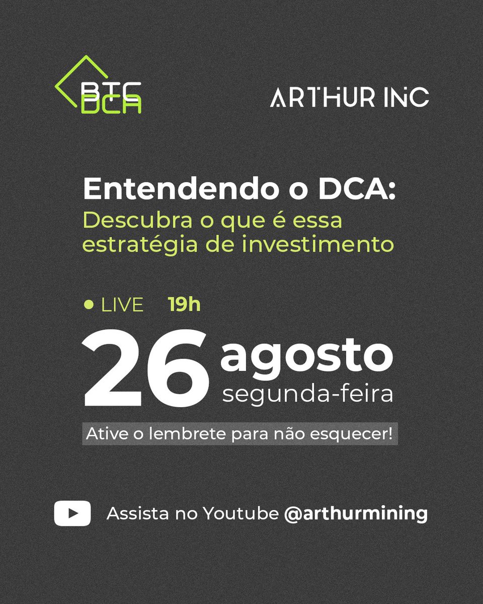 Assista nossa live no dia 26/08 às 19h!   

Ative as notificações ➡️ youtube.com/watch?v=p-pCxO…