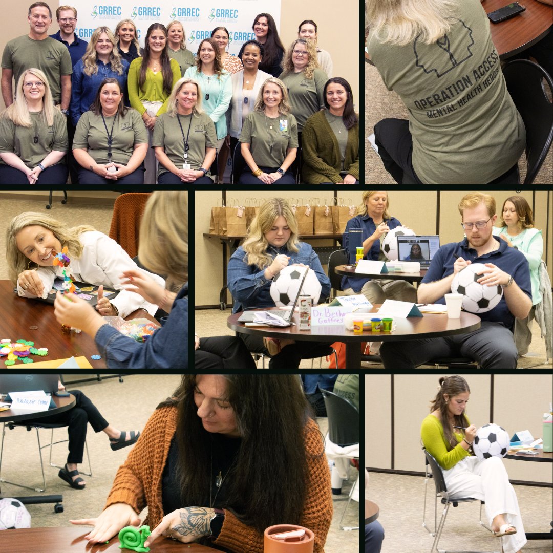 GRRECKY's tweet image. Today, newly graduated WKU mental health interns gained essential knowledge to boost their students' academic, emotional, and mental success with the help of GRREC's Project ACCESS team.
.
#GRRECKY #ProjectACCESS #InternBootcamp