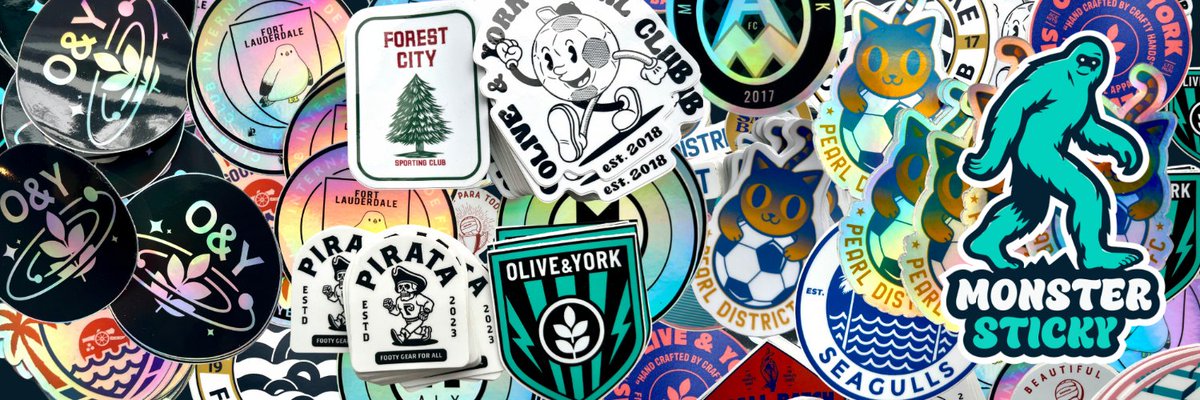 Introducing <a href="/MonsterStickyCo/">Monster Sticky</a> 🌲👣🦧

We're spinning off the sticker brand so O&amp;Y can focus on ⚽️ and MonsterSticky can focus on beating the Mule.

To celebrate, we're giving away 100 FREE STICKERS (of your design) to 3 lucky people.

1⃣ follow <a href="/MonsterStickyCo/">Monster Sticky</a> 
2⃣ RT this!
