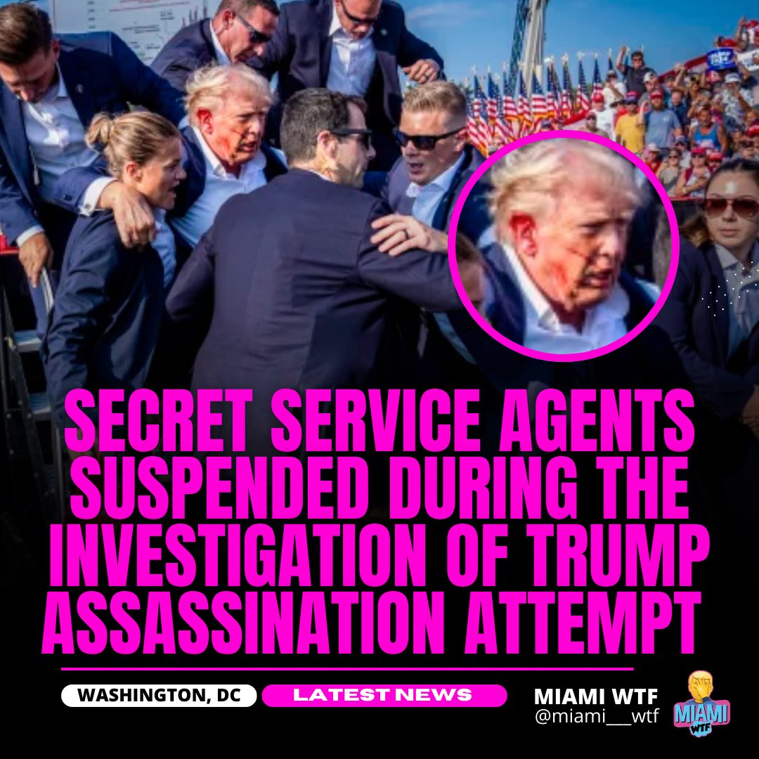 Secret Service Agents fired after
Trumps Assassination attempt