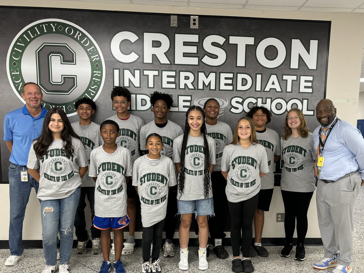 CIMS_Athletics's tweet image. Really enjoyed donuts and conversation with our @CrestonIMS Student Athletes of the Week!! 🌀🌀
These 11 scholars are great on and off the playing field/courts!! Thanks to @adidas for the awesome t-shirt’s! 
🏈🏐🎾⚽️🏌🏼🏃🏻‍♀️‍➡️🏃🏽‍➡️🗣️
#PRIDE #WarrenWill #StudentsFirst