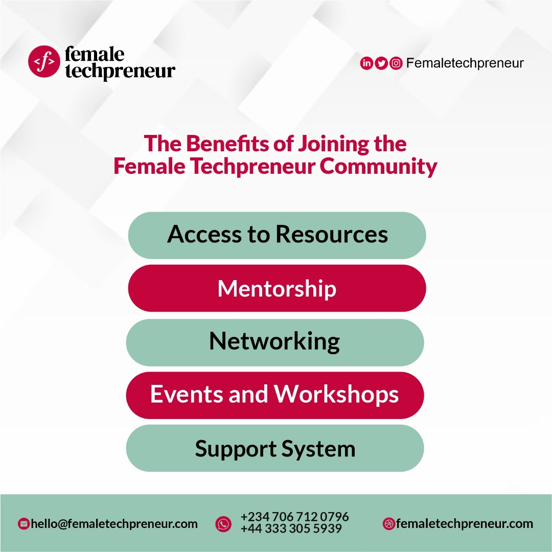 The Benefits of Joining the Female Techpreneur Community.

Web: femaletechpreneur.com 

#femalefounders #femaletechpreneur