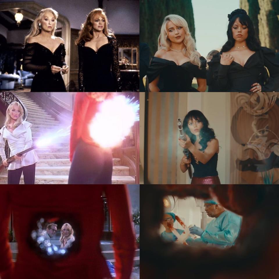 DiegoLopz1's tweet image. Algunas referencias al cine vistas en el video musical "Taste" de Sabrina con Jenna 💪🏻❤️‍🔥

- Death Becomes Her (1992)
-Ginger Snaps (2000)
-Kill Bill  Vol. 1 (2003)

#jennaortega #SabrinaCarpenter #videomusical #RohanCampbell #killbill1 #killbill #movies