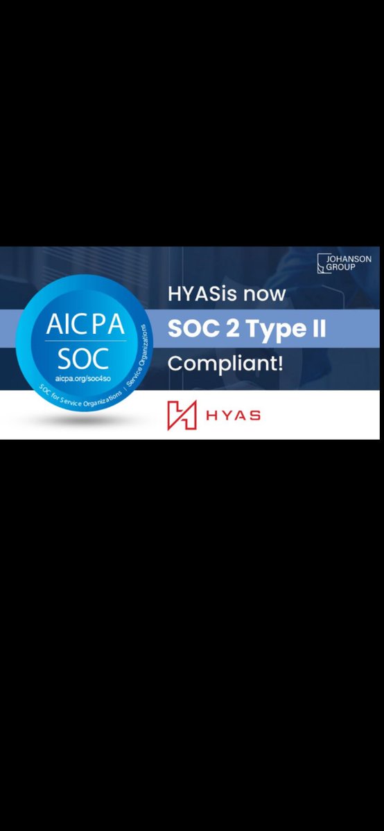 Thrilled to announce HYAS's successful SOC 2 compliance! 🚀 Their dedication to security and transparency shines through. With the SOC 2 report, they're proving their robust controls and processes, solidifying trust and credibility. 
#SOC2 #Compliance #Security #HYAS