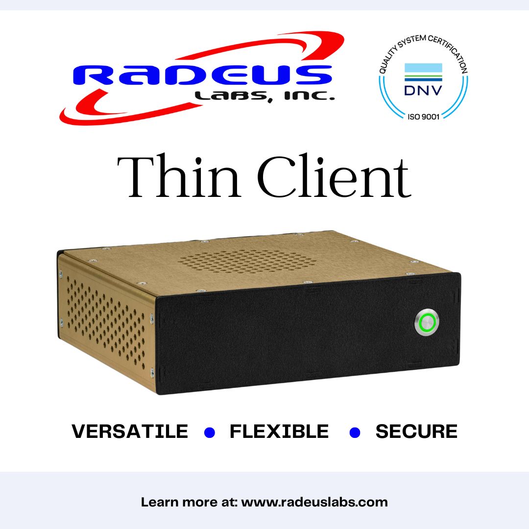 RadeusLabs's tweet image. At Radeus Labs, Inc., our ruggedized thin clients are designed to thrive in tough environments while keeping your team connected and secure. Check out products at radeuslabs.com
#ruggedized #manufacturing #thinclient