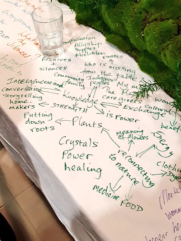 "We need to keep fighting for those missing from the table." - Long table
"Who holds the resources?" - Long table
"What are the stories, the silences? What is held in our archives, what is not? What are the new stories we want to shape?" <a href="/gkagaywriting/">Gabriella Gay Writing</a> 

<a href="/vawedgwood/">V&A Wedgwood Collection</a> <a href="/cultureand_/">Culture&</a>