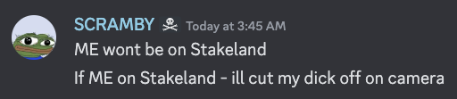 Memeland's tweet image. Dear @MeFndn,

May we get a tiny tiny tiny % of $ME for @Stakeland so we can all watch a tiny tiny tiny show? ✂️🍆

Yours sincerely,

Memeland