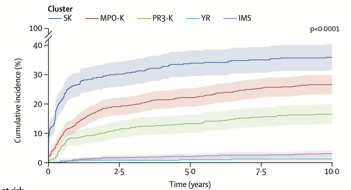Happy and proud to announce that our recent paper on clusters in ANCA-associated vasculitis (AAV) was published yesterday in The Lancet Rheumatology. Using an unprecedented large cohort of 3,868 patients, we confirmed that AAV is not merely a binary construct! <a href="/fairvasc/">FAIRVASC</a>