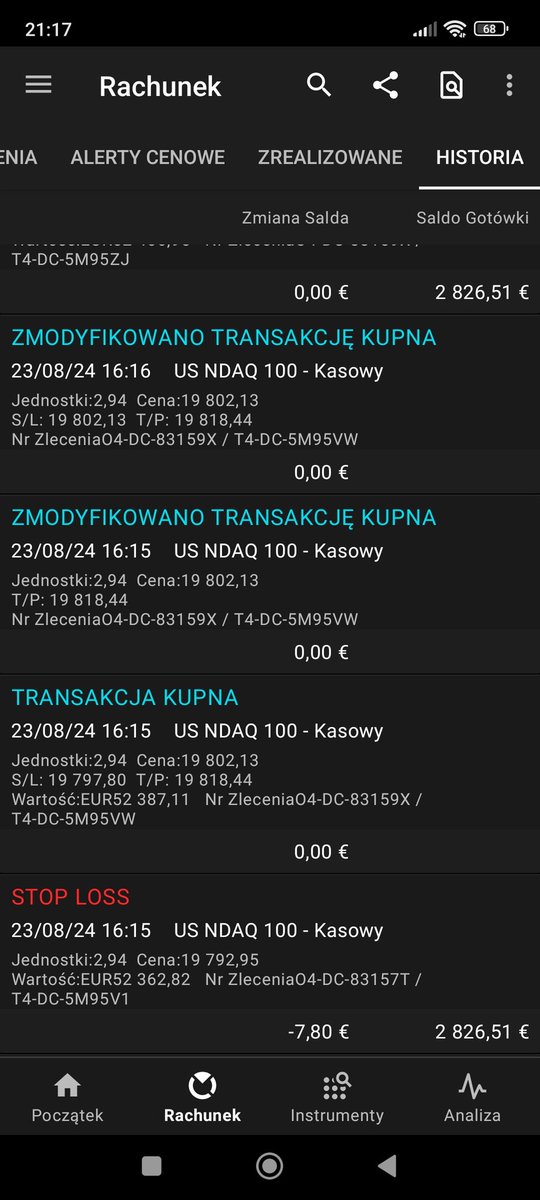 JAMESvonFOX's tweet photo. (1/5)
23 Sierpnia 2024
Piątek 
#Zysk 196,11 #Euro, (7,00%), aktualny stan konta 3 030,42 Euro.
#malyzysk #motywacja #dyscyplina #kazdegodnia #sposobmyslenia #rozwojosobisty #pieniadze #sukces #gpw #nasdaq https://t.co/xRUiyt206Q