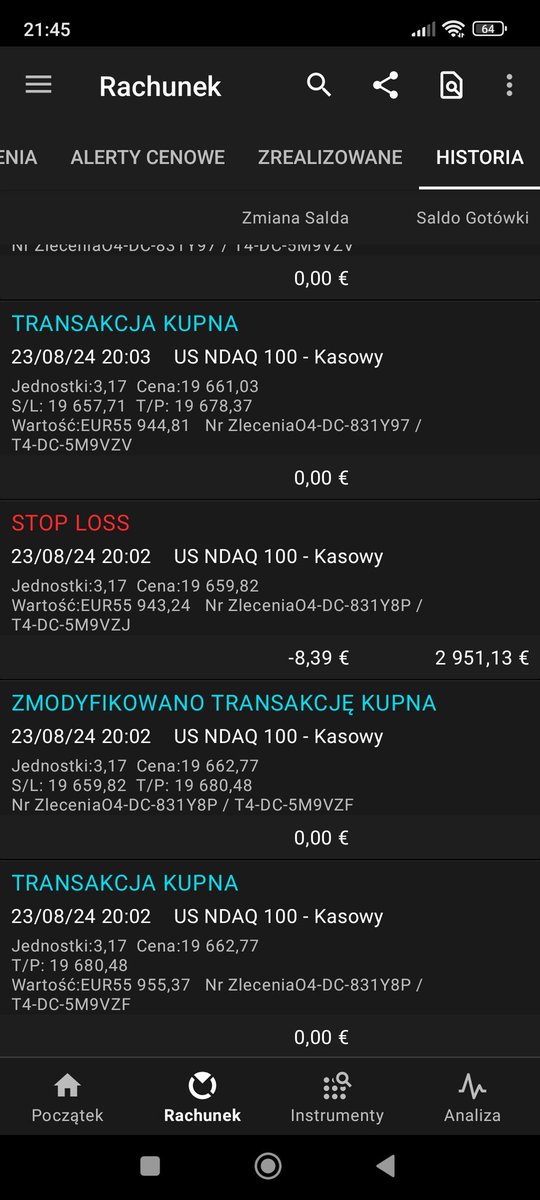 JAMESvonFOX's tweet photo. (3/5)
23 Sierpnia 2024
Piątek 
#Zysk 196,11 #Euro, (7,00%), aktualny stan konta 3 030,42 Euro.
#malyzysk #motywacja #dyscyplina #kazdegodnia #sposobmyslenia #rozwojosobisty #pieniadze #sukces #gpw #nasdaq https://t.co/se8pzhpzox