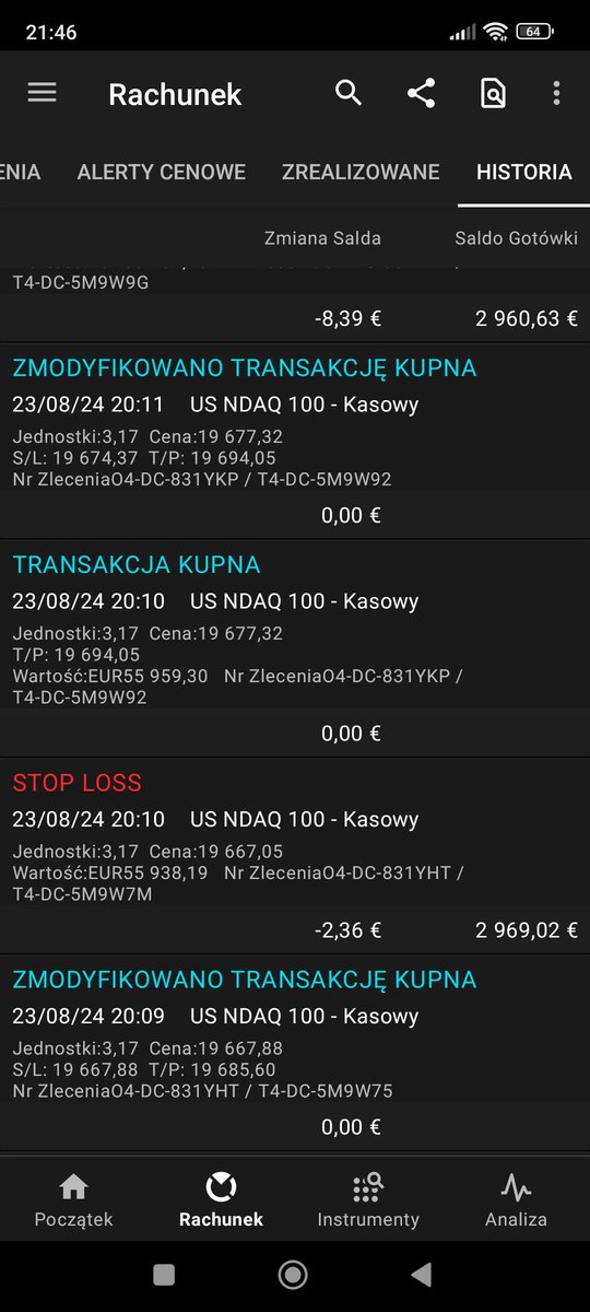 JAMESvonFOX's tweet photo. (3/5)
23 Sierpnia 2024
Piątek 
#Zysk 196,11 #Euro, (7,00%), aktualny stan konta 3 030,42 Euro.
#malyzysk #motywacja #dyscyplina #kazdegodnia #sposobmyslenia #rozwojosobisty #pieniadze #sukces #gpw #nasdaq https://t.co/se8pzhpzox