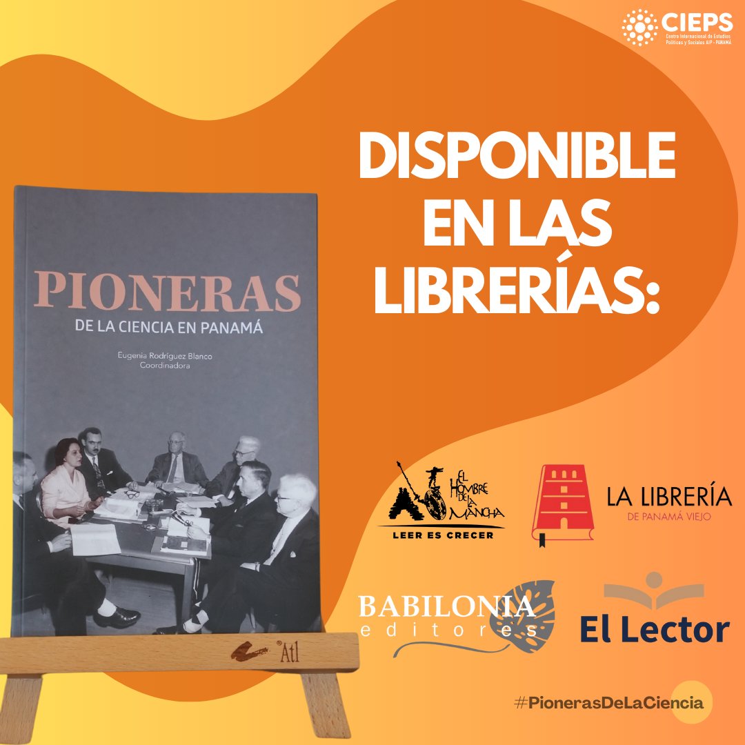 📚 ¡Ya disponible en librerías del país! 
"Pioneras de la ciencia en Panamá", es el resultado de un proyecto de investigación que visibiliza a 24 científicas que fueron precursoras en sus disciplinas en Panamá. #PionerasDeLaCiencia.