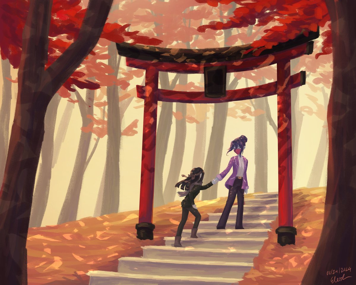 ElesDecroisa's tweet photo. I had drawn them together before, so it's only natural that I would draw them together more times.
#digitalart https://t.co/lYsESLMaHL