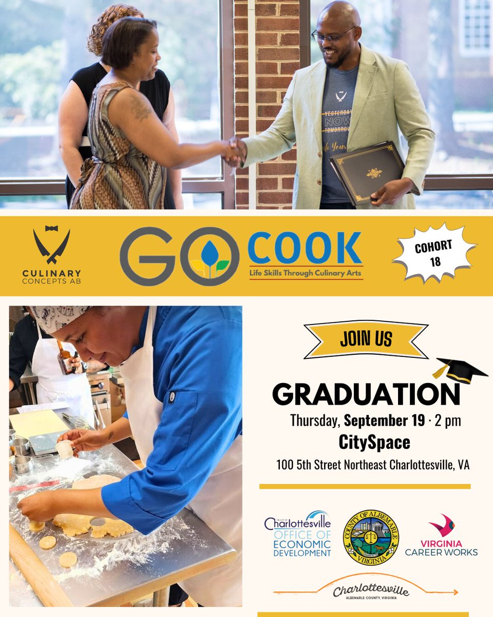 CulinaryAB's tweet photo. Join us as we celebrate our GO Cook graduates! 🎓

📅 Thursday, Sept 19
⏰ 2:00 - 3:30 PM
📍 CitySpace
👉 RSVP: https://t.co/cItFaofSkT https://t.co/VTAqQ10ihs