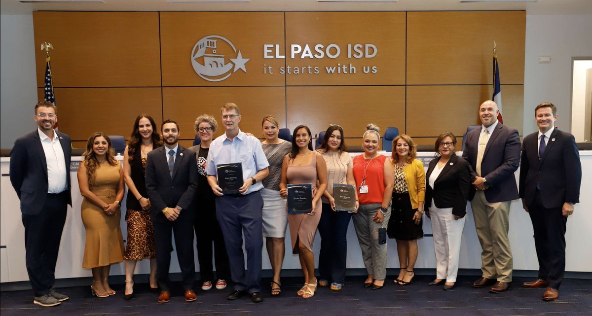 Thank you to the 8 individuals who volunteered 1,000+ hours in El Paso ISD in 2023-24. We are grateful to Destiny Valdez, Benito Cardenas, Rebekah Ankrom Baker, Kevin Odenborg, Perla Guerrero, Paulina Saavedra, and Martha &amp; Abel Vislar for their volunteer service.
