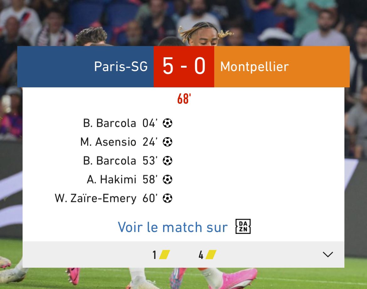 erikbielderman's tweet photo. Je pense aux supporters du @MontpellierHSC qui ont renoncé à aller seuls au resto, et on mis 30 balles et voir leur équipe leur servir une aussi belle soupe… 5-0 68e… https://t.co/hhrnGrWPmf