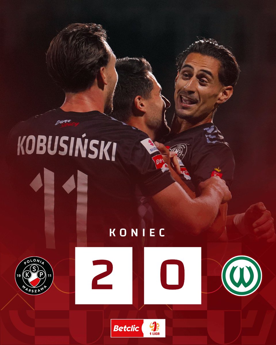 _1liga_'s tweet photo. 🔚 #POLWAR 2:0
Pierwsza wygrana @polonia1911 👌
📸 https://t.co/p4OsEv1Wwc https://t.co/1C4OO4Y3xN