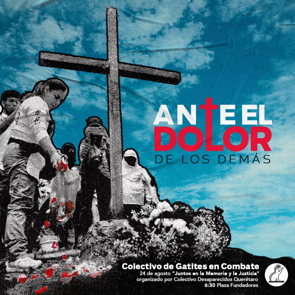 ✨📽️ Estamos muy emocionadxs en anunciarles la proyección del documental “Ante en dolor de los demás” que realizamos junto con nuestrxs hermanxs del colectivo <a href="/DesaparecidosQ/">Desaparecidos Querétaro Oficial</a>

🗓️Sábado 24 de agosto
🕐6:30 PM
📍Plaza Fundadores del Centro Histórico

Les esperamos 💖