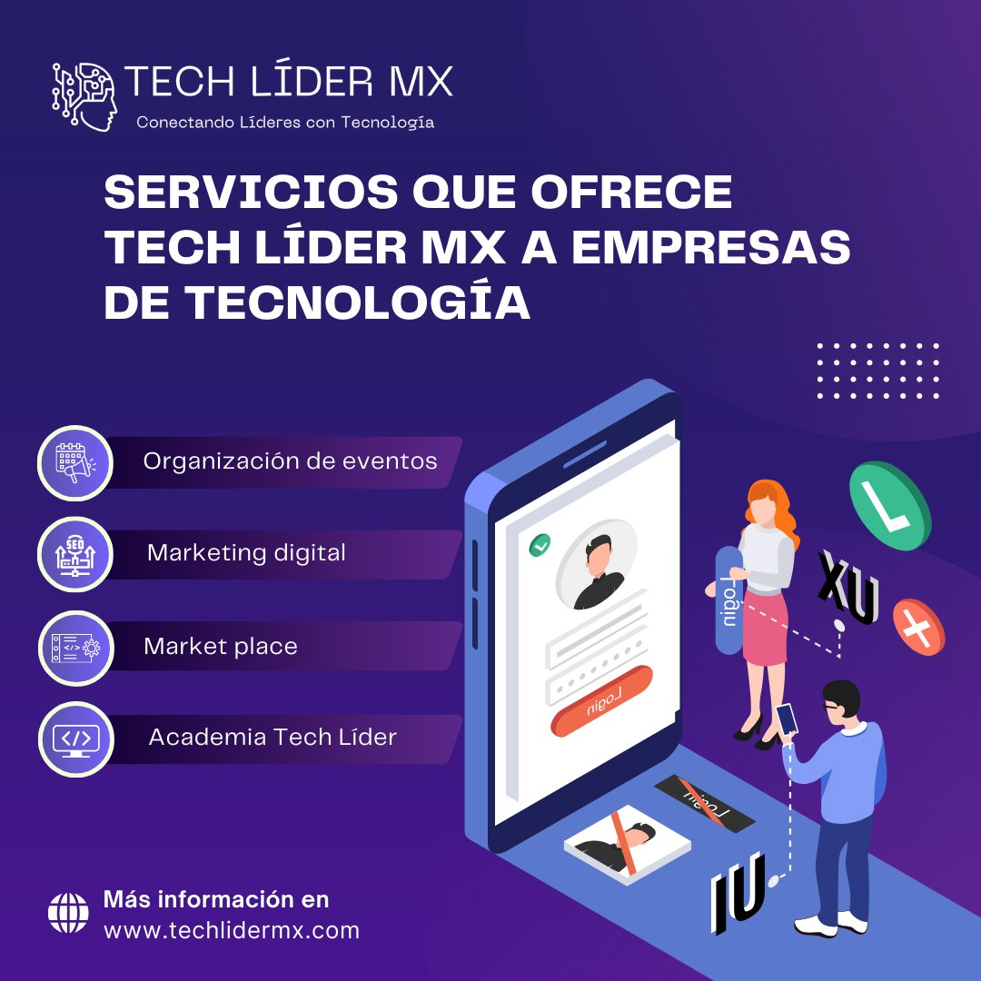 Tech Líder MX, conecta empresas fabricantes de #Tecnologia  con compradores de soluciones #TIC .
#TechLiderMX
