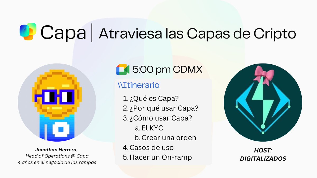 Hola hola 

¡Ya falta poco para el workshop donde aprenderás a usar <a href="/capa_fi/">Capa</a>!👇🏻