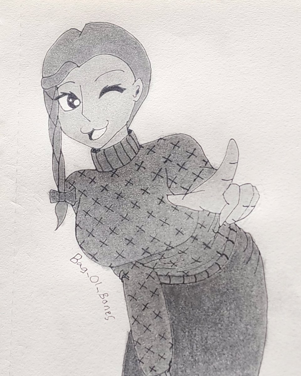 BagOlBones's tweet photo. My oc Felicity

I'm working with one smudge stick so getting the corners was difficult, gotta go out and buy more.
#oc #originalcharacter https://t.co/Sb8QRSaBjg