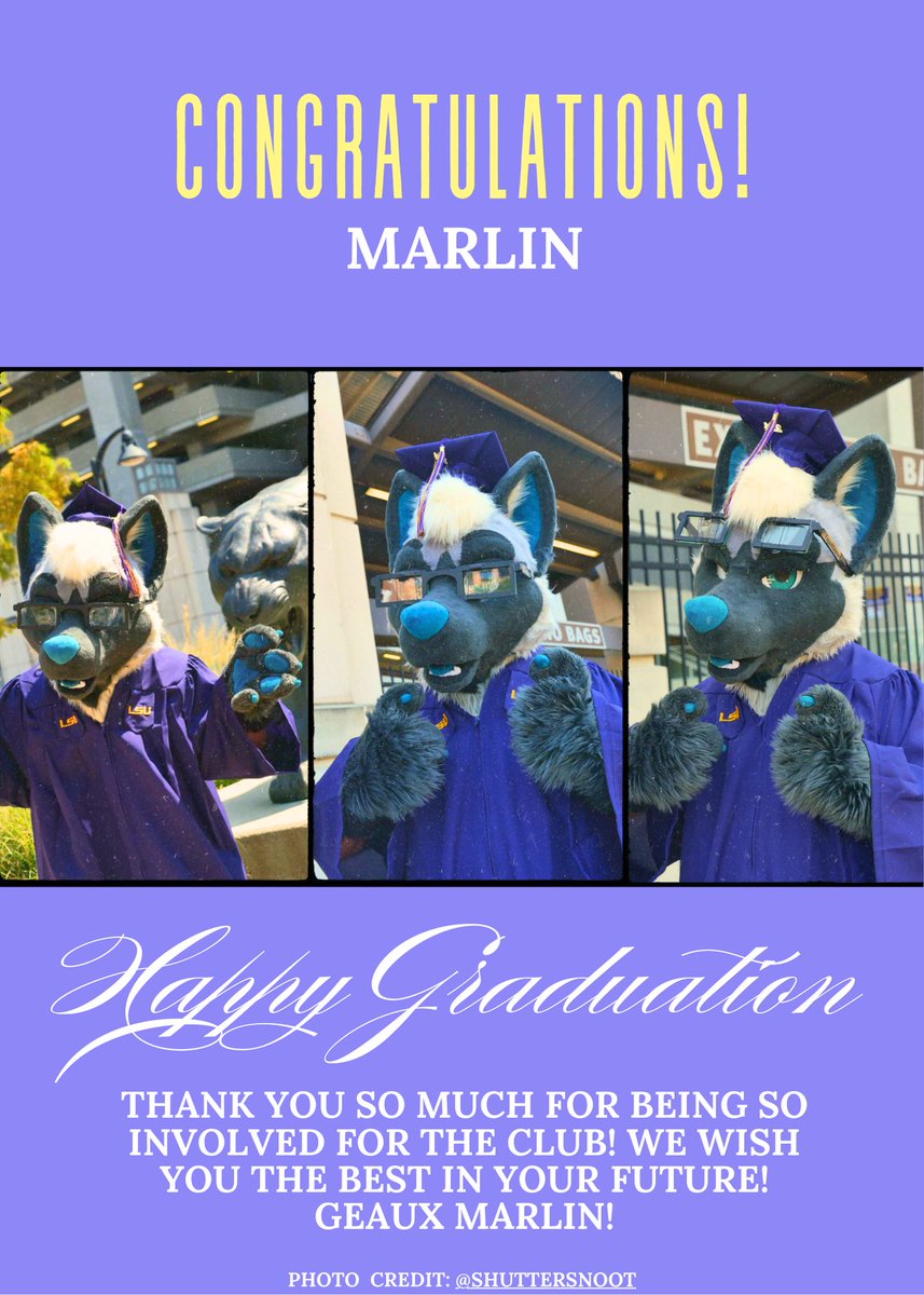 Let’s take the time to congratulate <a href="/MarlinRoo/">Hoppin' n Chompin'</a> !! Woo!🎉Thank you so much for spending time and supporting this club since it was created. ❤️🥹🎉🎉 Now go out there and the club wishes you well on your future!✨✨We say in unison, WE LOVE YOU VIC‼️❤️

#Vic #furries