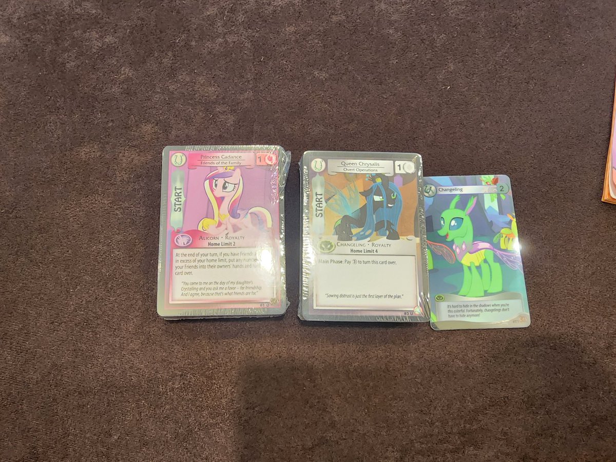 Mechadragon101 (@mechadragon101) on Twitter photo Bought some MLP CCG decks for <a href="/TestTable/">The Test Table</a> 😉 Bought some MLP CCG decks for <a href="/TestTable/">The Test Table</a> 😉
