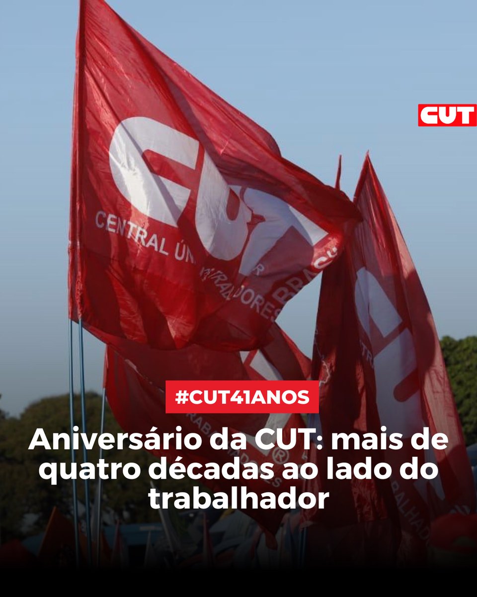Entidade completa 41 anos com muita energia e disposição para reivindicar, lutar e conquistar direitos para os trabalhadores e as trabalhadoras. 

Saiba mais: cut.org.br/noticias/anive…