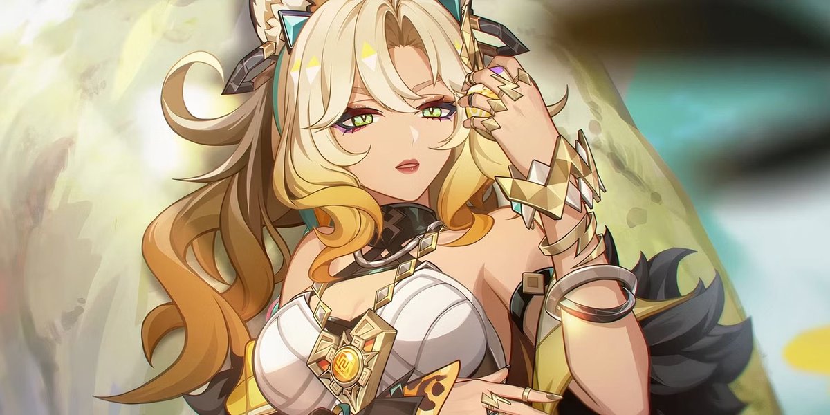 Xilonen drip marketing this Monday by the way!!! 

Geo Support Sword user me thinks 

#GenshinImpact #GenshinNatlan