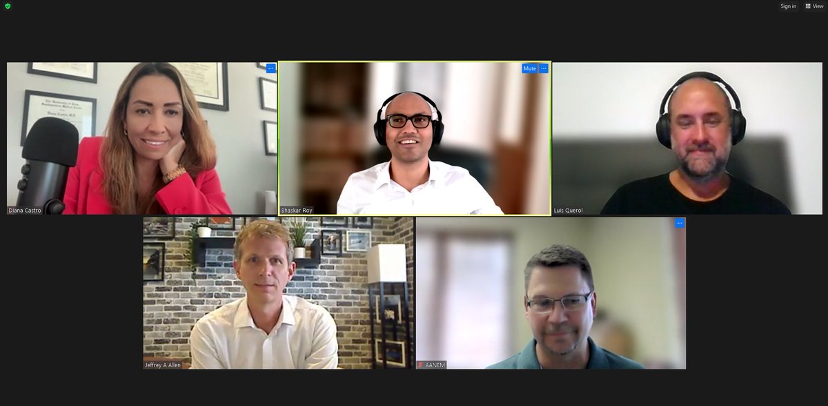 Great discussion with the experts! Stay tuned for the AANEM podcast on CIDP!  #aanem #podcast #cidp
