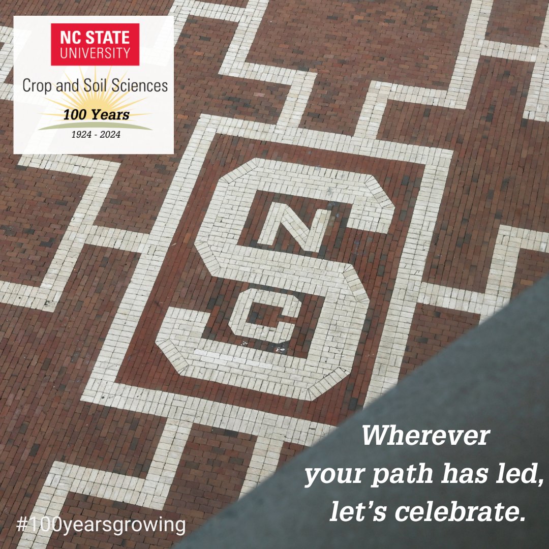 Calling all Crop and Soil alumni! We're celebrating 100 years of you!
Help us mark this momentous occasion by checking in: go.ncsu.edu/cssc-alumni.
We want to feature ALL our impressive graduates. So howl back and tag a Crop and Soil friend! 🐺