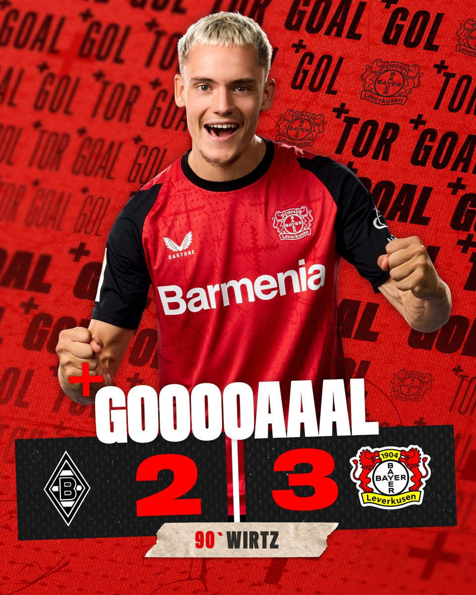 bayer04_en's tweet photo. GOAAAAALLLLLL!!!!!! 

90' | 2-3 | #BMGB04 https://t.co/4xyju2NRDw