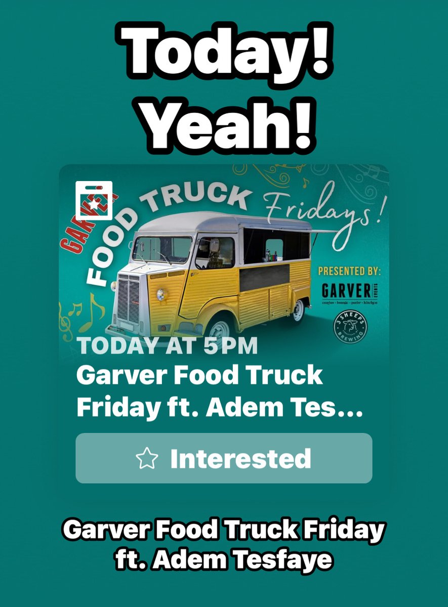 Today! Ah Yeah! #Foodtruckfriday #ademtesfaye #ademtesfayemusic #lifeartist #lifestyle #artist