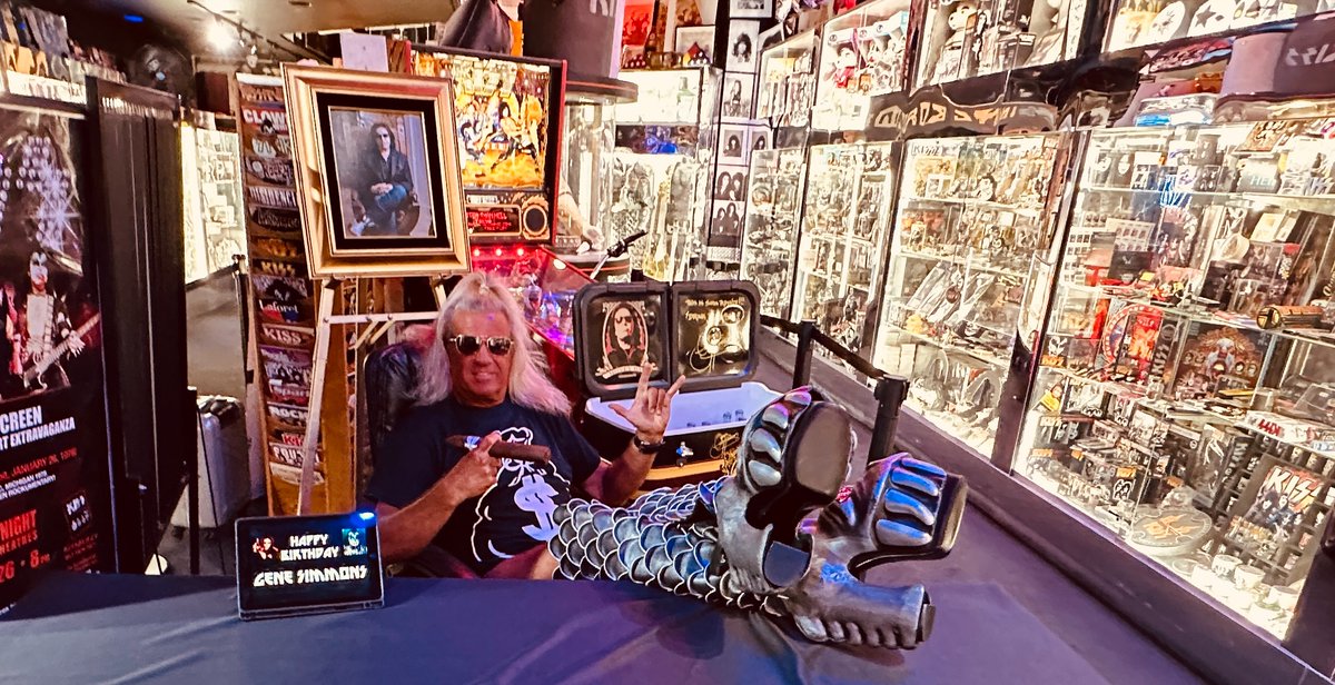 Leif Lunatic (@leiflunatic) on Twitter photo HAPPY BIRTHDAY GENE SIMMONS (Aug 25)
It's an honor to wear your Demon boots at the KISS Museum/Mini Golf to wish you a Happy Birthday! I hope you have a great birthday w/family & friends. Thanks for all you do! <a href="/genesimmons/">Gene Simmons</a> <a href="/moneybagsodas/">Gene Simmons MoneyBag™️ Sodas</a> <a href="/KISSWorldLV/">KISS World & KISS Mini Golf Las Vegas</a> <a href="/kiss/">KISS</a> <a href="/RioVegas/">Rio Hotel & Casino Las Vegas</a> HAPPY BIRTHDAY GENE SIMMONS (Aug 25)
It's an honor to wear your Demon boots at the KISS Museum/Mini Golf to wish you a Happy Birthday! I hope you have a great birthday w/family & friends. Thanks for all you do! <a href="/genesimmons/">Gene Simmons</a> <a href="/moneybagsodas/">Gene Simmons MoneyBag™️ Sodas</a> <a href="/KISSWorldLV/">KISS World & KISS Mini Golf Las Vegas</a> <a href="/kiss/">KISS</a> <a href="/RioVegas/">Rio Hotel & Casino Las Vegas</a>