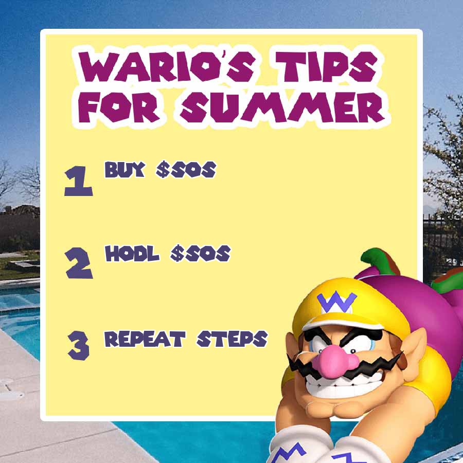 Welcome to $SOS summer by <a href="/TickerSOS/">Strudels on Solana</a> 
Please follow these steps or it will rain the whole summer 😁