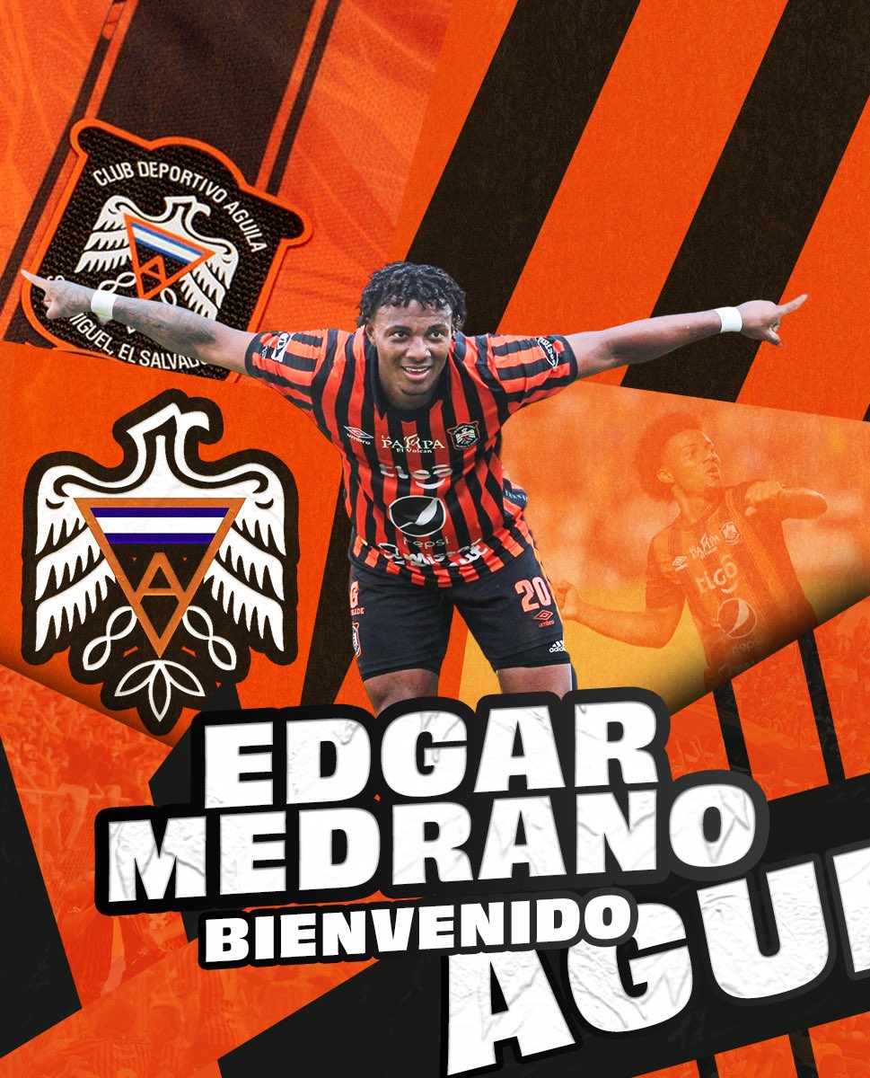 cdaguilaoficial's tweet photo. #NotiÁguila | 🖊️📋 | ¡Anunciamos oficialmente el regreso del delantero 🇨🇴 colombiano Edgar Medrano.

✍️ ¡Bienvenido de vuelta al nido, parce!🦅 

#DaleÁguila 🟠⚫️ #Apertura2024 https://t.co/AvsuqdCaFE
