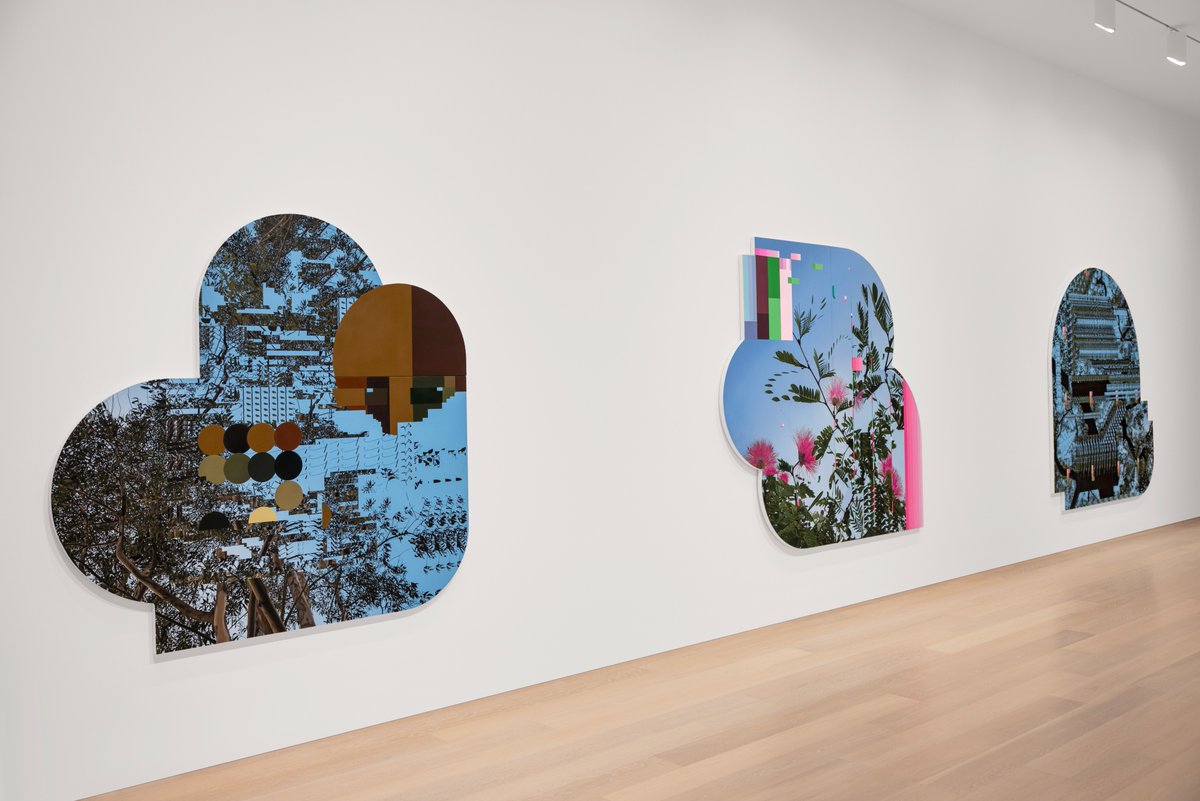 For one of #SCADMOA’s newest exhibitions “Arboretum,” artist collaborators Jiten Thukral and Sumir Tagra contemplate the intersection of the digital and natural worlds through paintings carefully rendered by both artists over a
period of months.